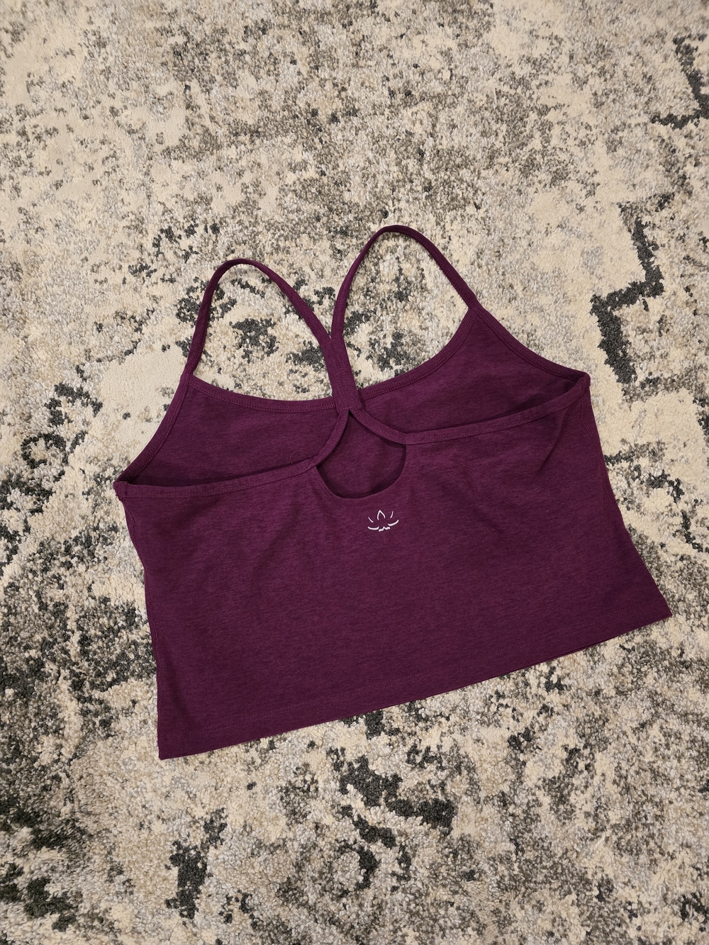 Beyond Yoga Cropped Spacedye Slim Racerback Tank, XL
